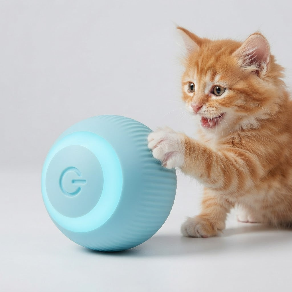 Paws and Claws interactive ball for dogs and cats – studio shot