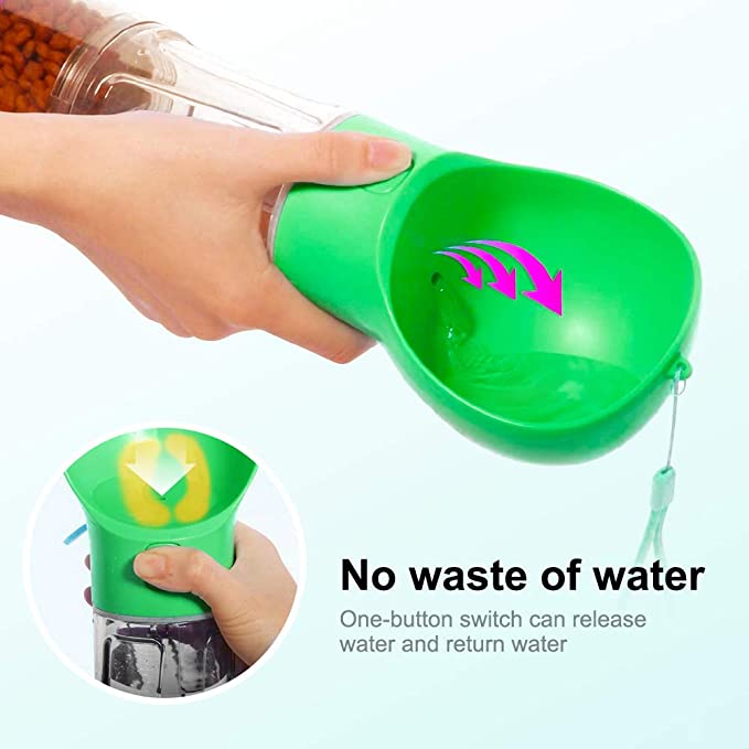 Paws and Claws dog water bottle – product photo 2