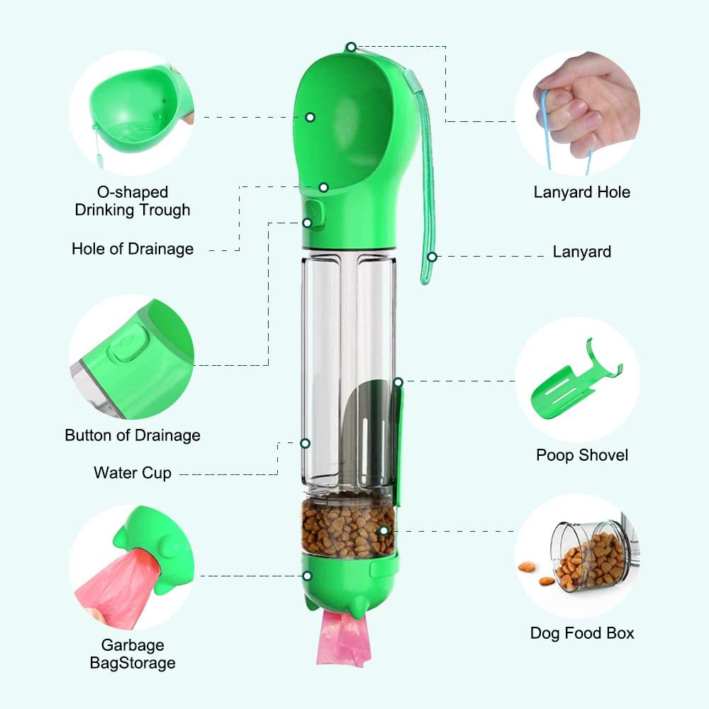 Paws and Claws dog water bottle – product photo 5